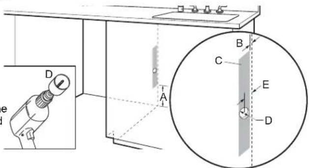 JennAir JDAF5924RM - Prepare Cabinet Opening – New Utilities - 2