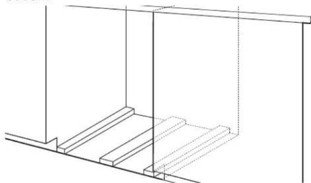 JennAir JDAF5924RL - Surelever le plancher - ajouter des cales besoin - 1