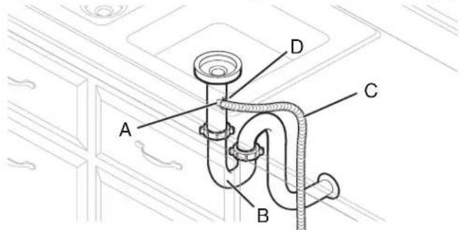 JennAir JDAF5924RL - Option B: No waste dispenser - no air gap - 1