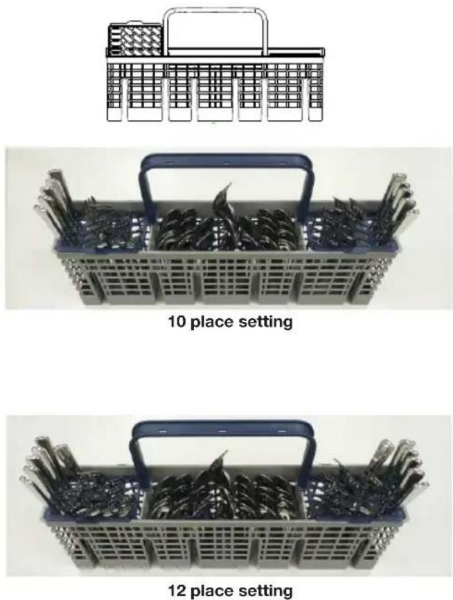 SAMSUNG DW80CG4051SR - USING THE CUTLERY RACK - 1