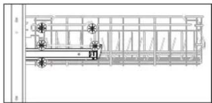 SAMSUNG DW80CG4051SR - ADJUSTING THE HEIGHT OF THE UPPER RACK - 3