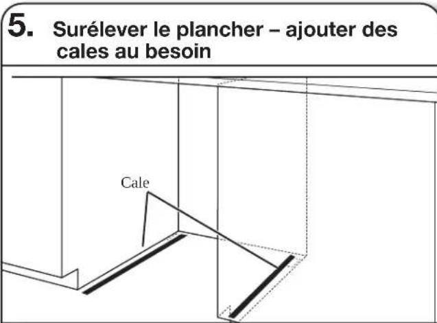 KITCHENAID KDTM405PPS - INSTALLER LA BARRIERE ANTI-HUMIDITE EN OPTION - RECOMMANDEE POUR LES COMPTOIRS EN BOIS - 2