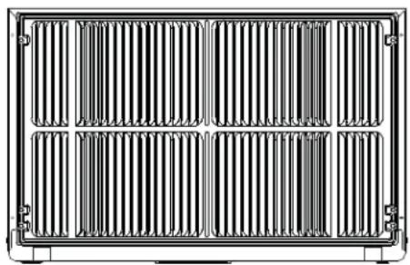 GE AKEQ12DCJ - FOR INCREASED EFFICIENCY, UTILIZE THE PROVIDED LOUVERED REAR PANEL - 1