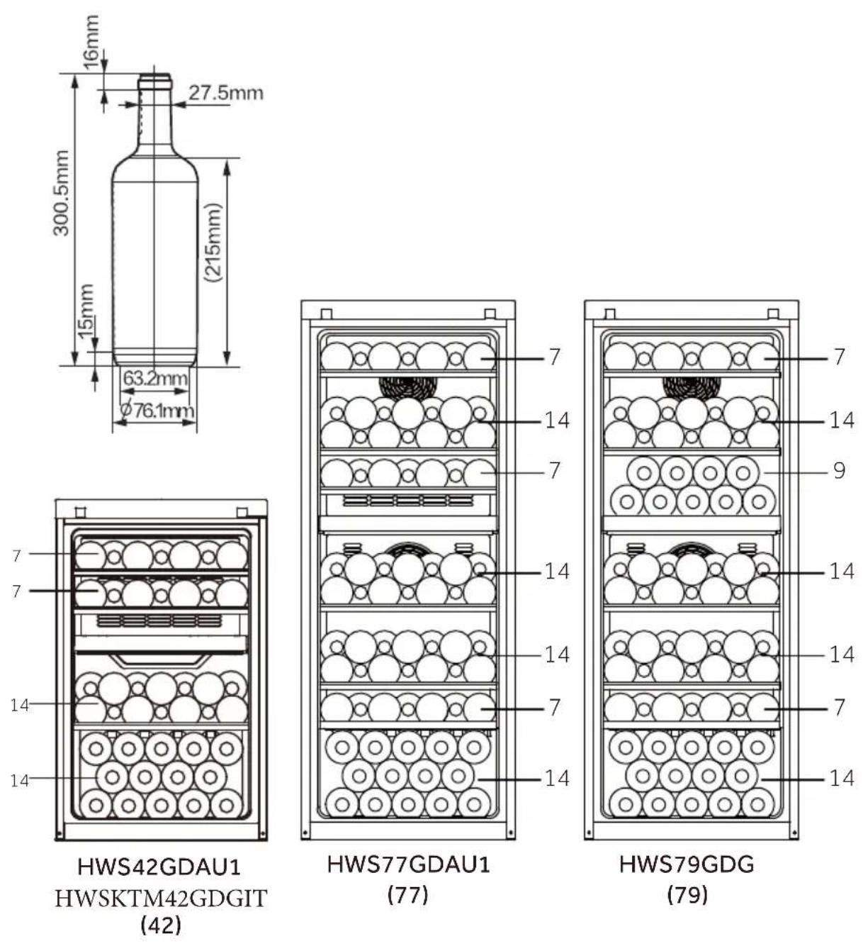 HAIER HWS78TGDFH1SW - modèle;ARANTIE - 1