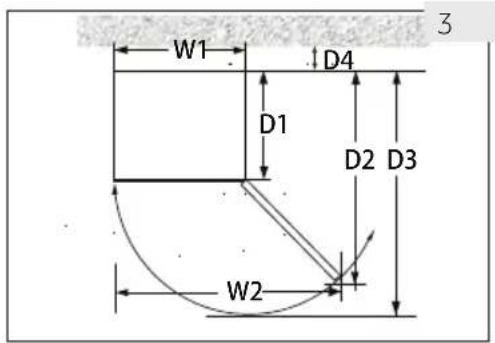 HAIER HWS78TGDFH1SW - Ventilation space - 1