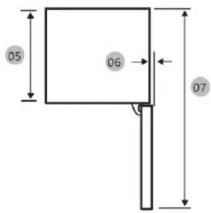 HAIER HMLT7518EWF - Απαιτήσεις χώρου - 2