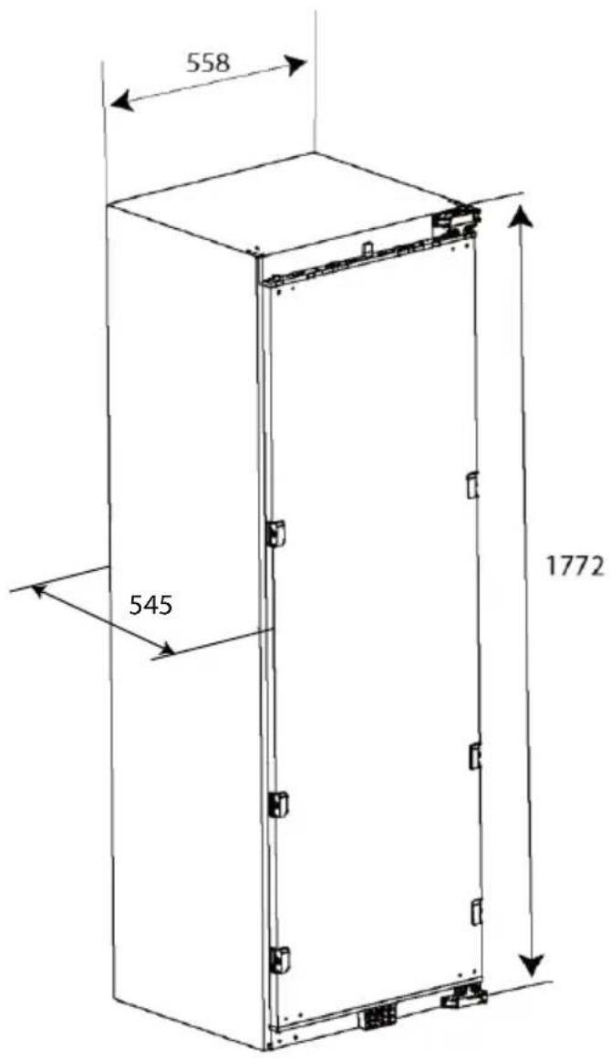 HAIER HMLT7518EWF - Rozmery výrobku - 1