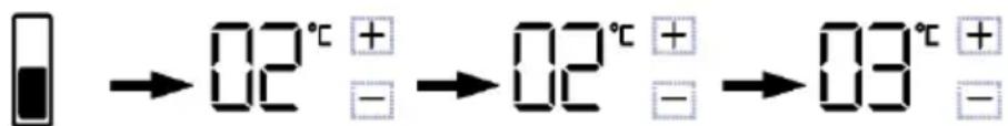 HAIER HMLT7518EWF - Adjusting the temperature of the refrigerated Lower zone (4 \~ -7°C) - 1