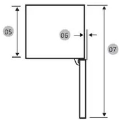 HAIER HMLT7518EWF - Spazio necessario - 2
