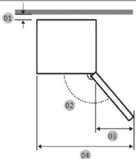 HAIER HMLT7518EWF - Spazio necessario - 1