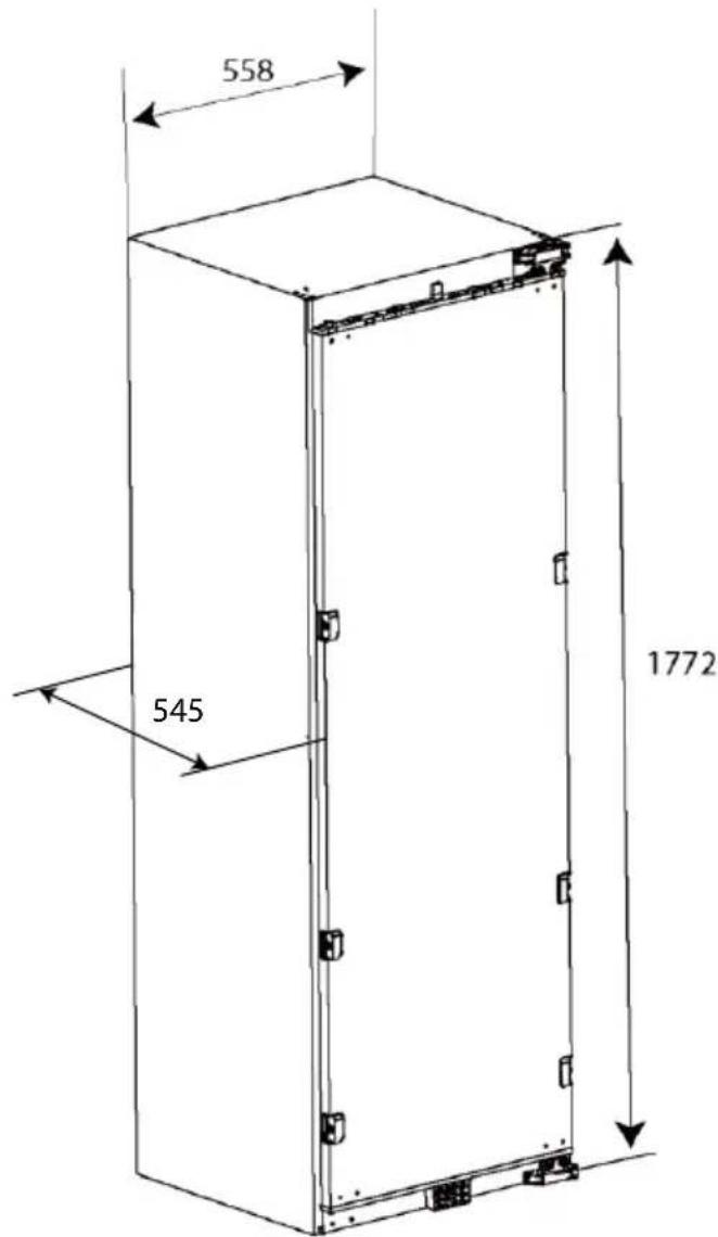 HAIER HUT7518EWF - A termék méretei - 1