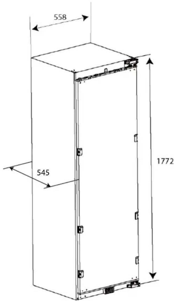 HAIER HUT7518EWF - Διαστάσεις προϊόντος - 1