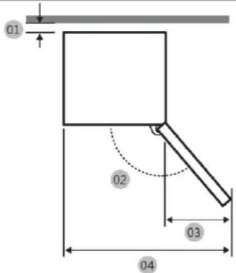 HAIER HUT7518EWF - Απαιτήσεις χώρου - 1