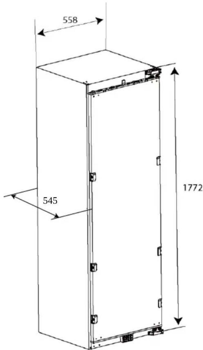 HAIER HUT7518EWF - Rozmery výrobku - 1