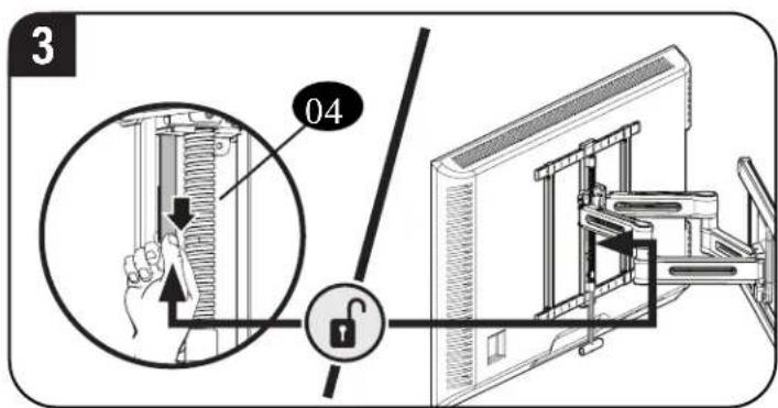 SANUS VLF828 - REMOVING THE TV - 4