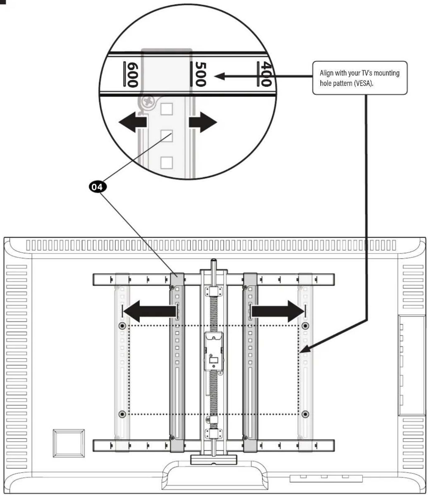 SANUS VLF828 - Attach TV Brackets to Your TV - 4