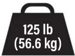 SANUS VLF828 - TV Weight Limit - 1