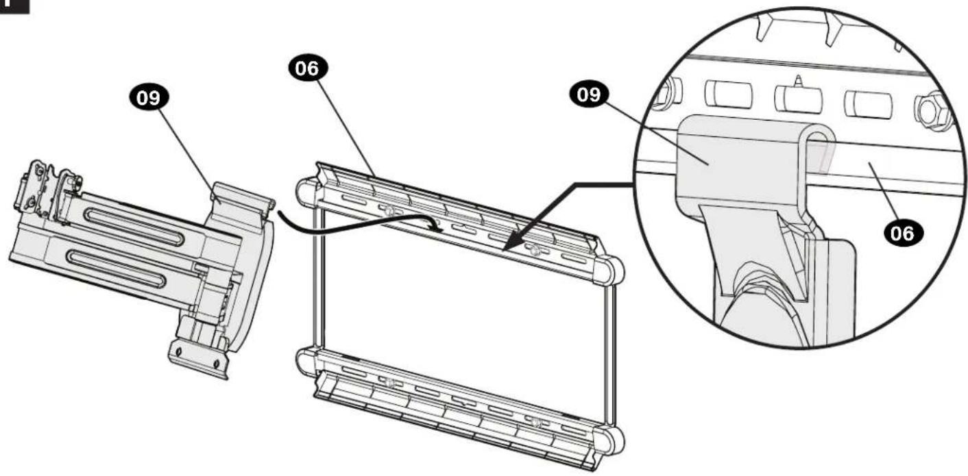 SANUS VLF828 - Attach Arm Assembly to Wall Plate - 2