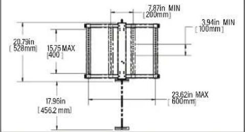 SANUS VLF828 - Dimensions - 1