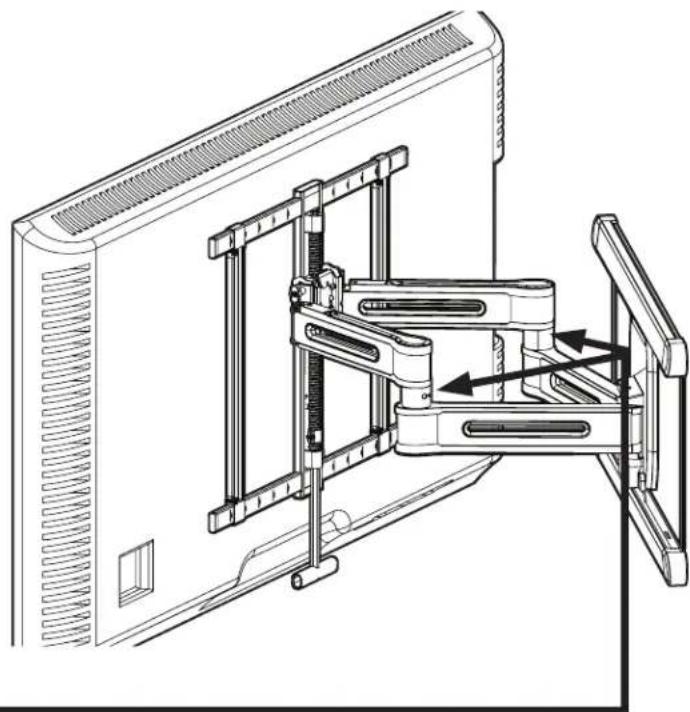 SANUS VLF828 - EXTEND / RETRACT -- ONLY IF NECESSARY - 2
