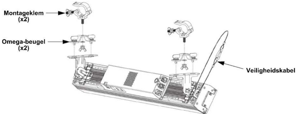 Chauvet COLORado Solo Bar 4 - Montagediagram van het product - 1