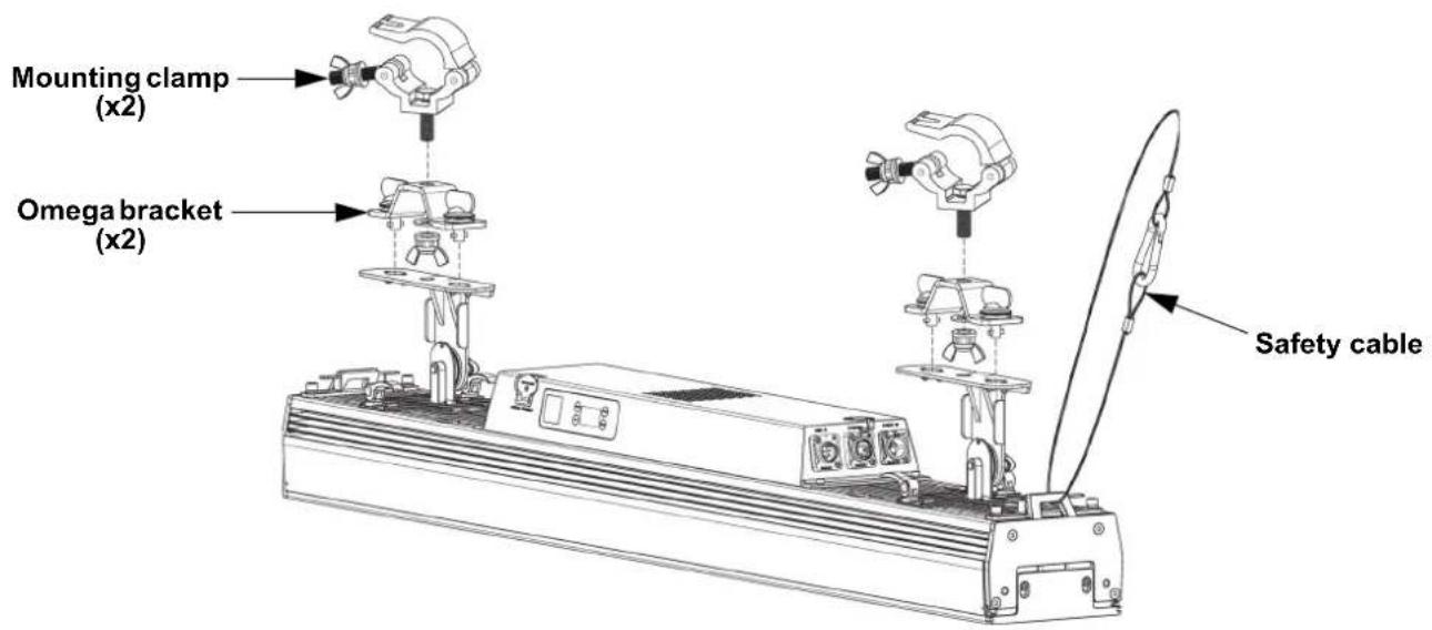 Chauvet COLORado Solo Bar 4 - Rotating the Yokes - 6