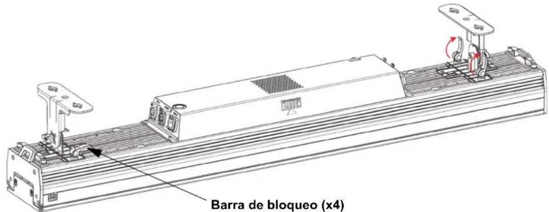 Chauvet COLORado Solo Bar 4 - Rotación de los soportes - 1