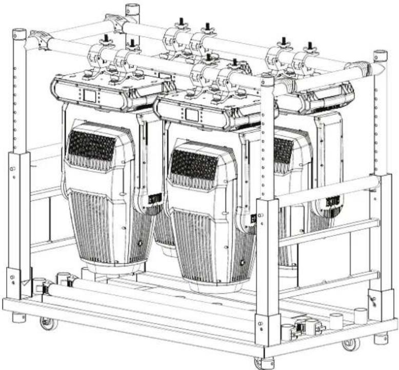 Chauvet CP Rack - Transporting on Truss or Racks - 1