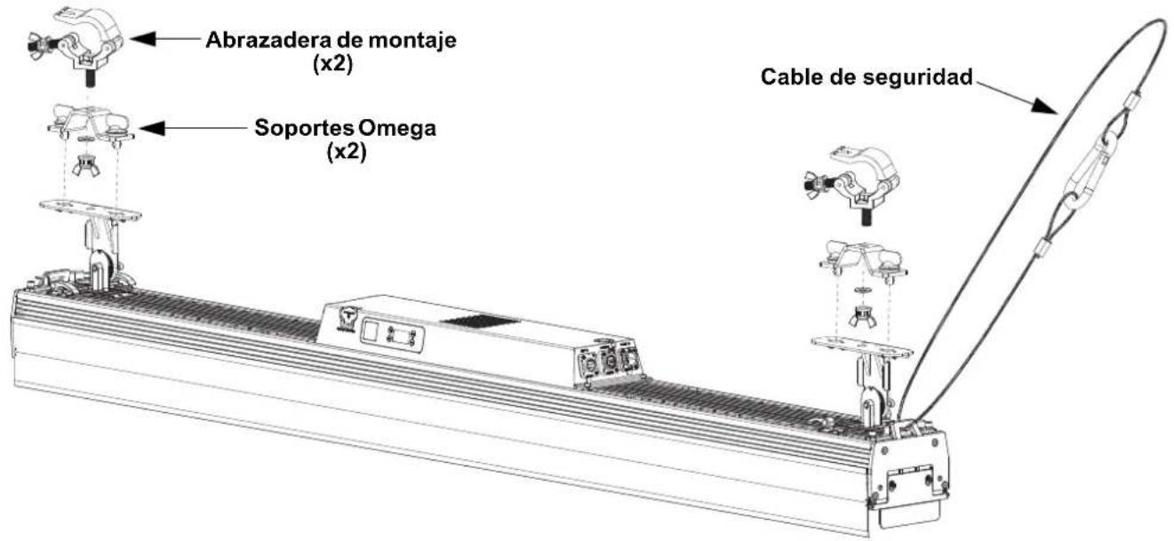 Chauvet COLORado Solo Bar 6 - Rotación de los soportes - 5