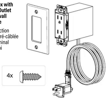 with outlet wall ction ré-câblée inal i 4x