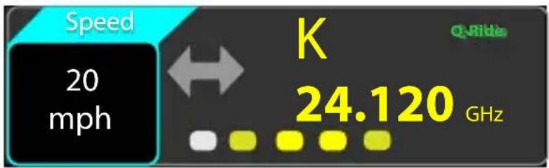 Speed 20 mph K 24.120 GHz