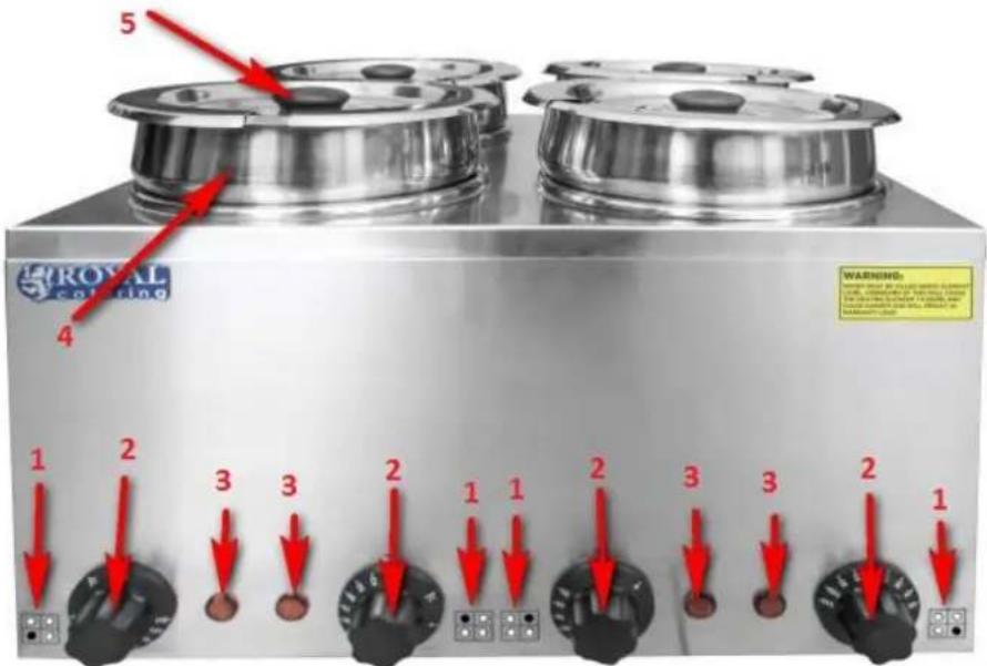 Royal Catering RCBM-3/4R - Descrizione del dispositivo - 1