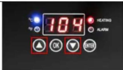MSW C&A HP C100 - a) Temperatura setata - 2