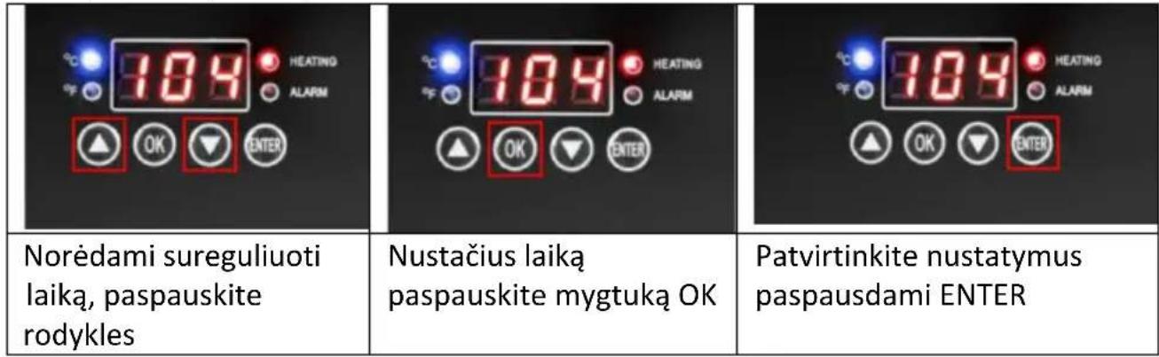 MSW C&A HP C100 - b) Nustatyti laika - 1