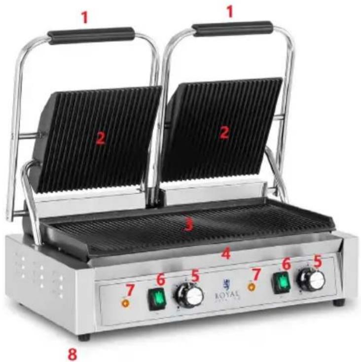 Royal Catering RCPKG-3600-R - Description de l'appareil - 1