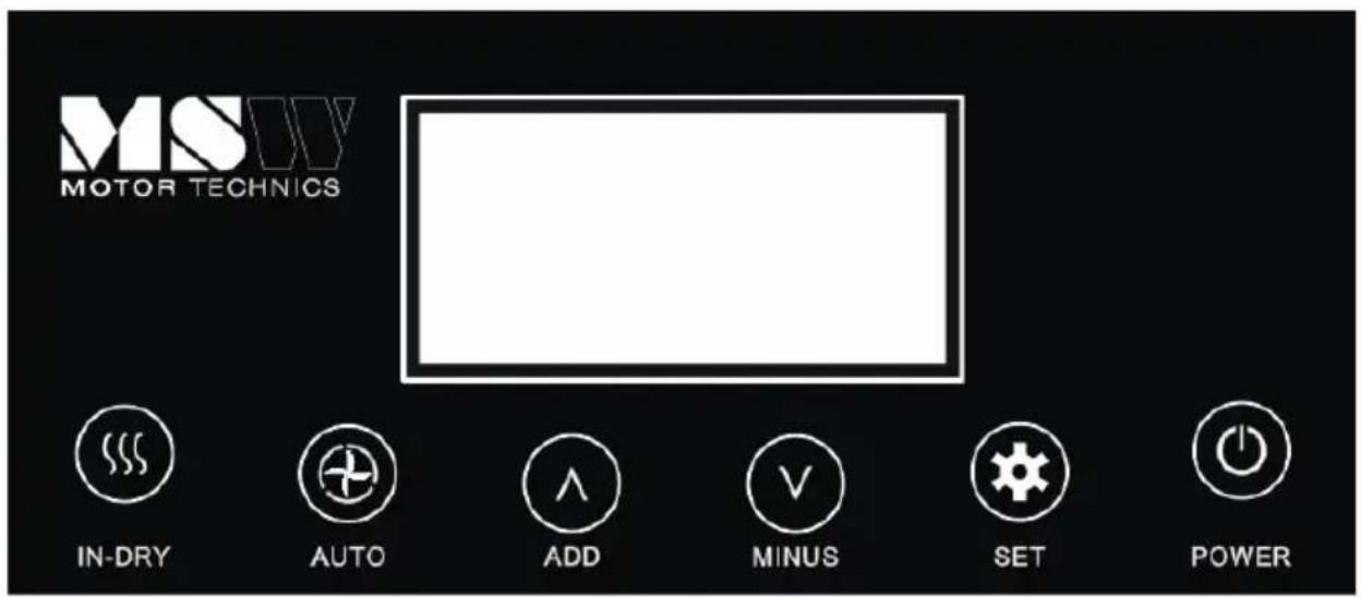 MSW DEH4050H - Kontrollpanel - 1