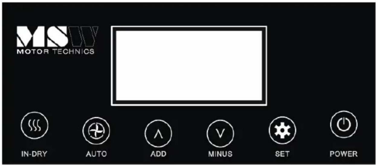 MSW DEH4050H - Control panel - 1