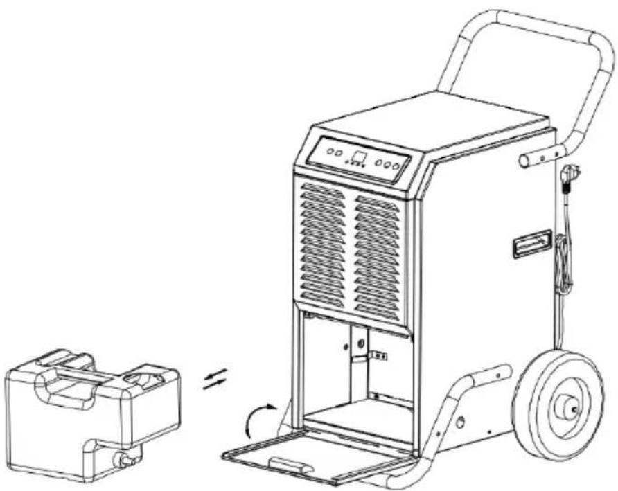 MSW DEH4050H - Esvaziar o tanque de água - 2