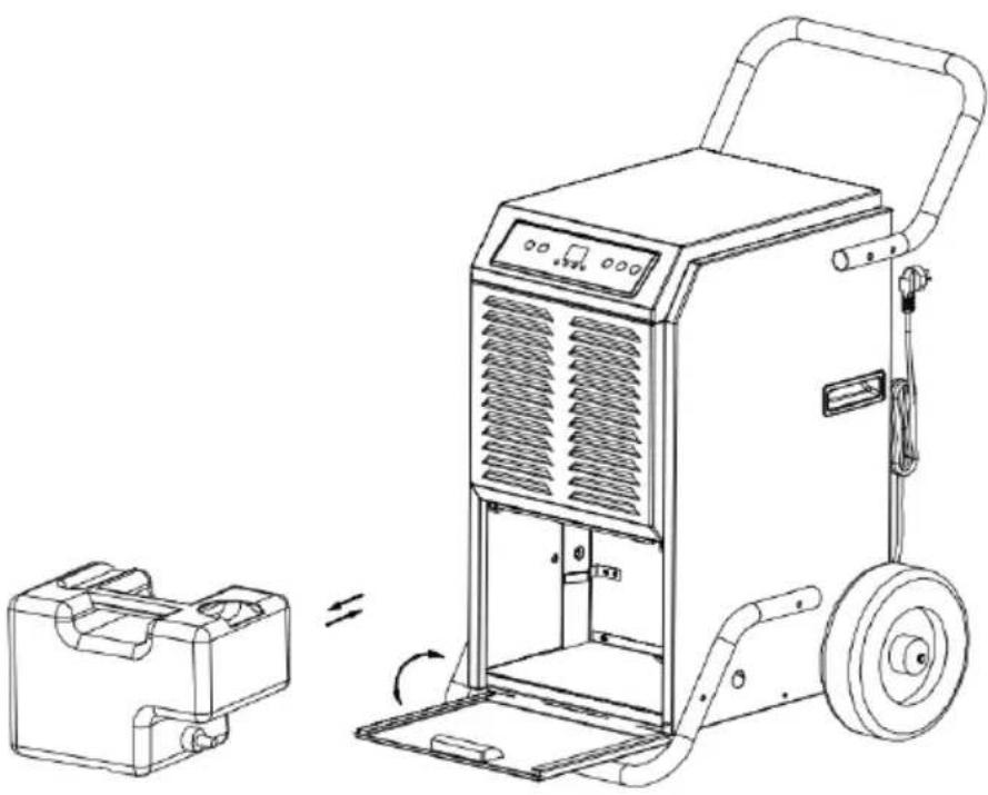 MSW DEH4050H - Vaciar el tanque de agua - 2