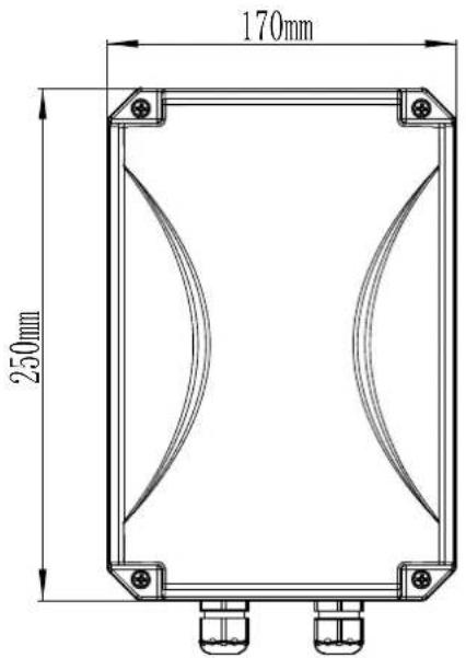 MSW GDOOR-005B - Dimension of Control Box - 1