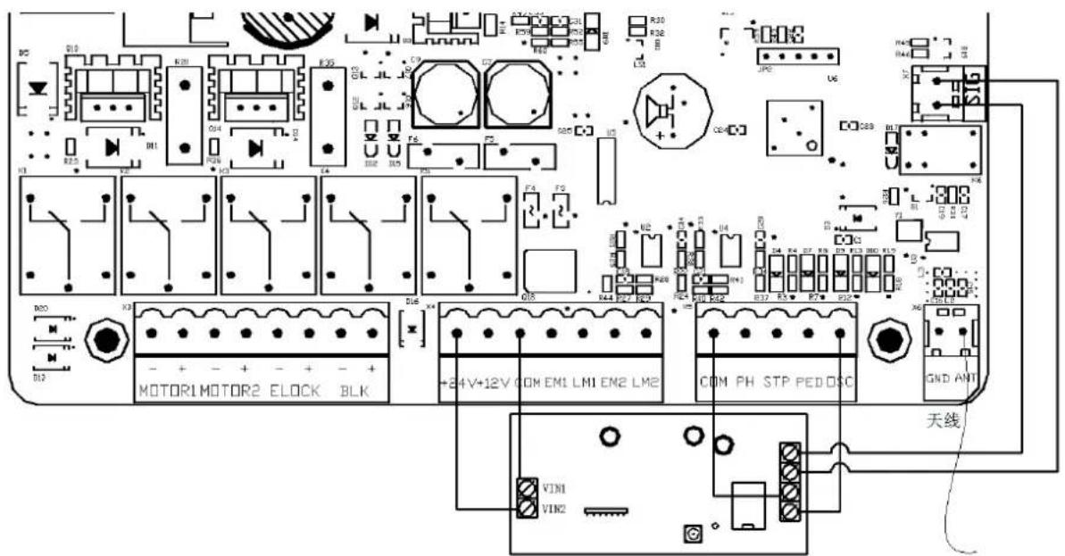 MSW GDOOR-005B - Zeichnung und Anleitung der Steuerplatine - 3
