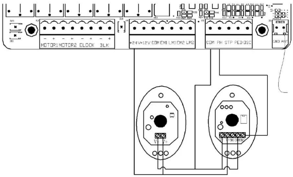 MSW GDOOR-005B - Disegno e istruzioni della scheda di controllo - 2