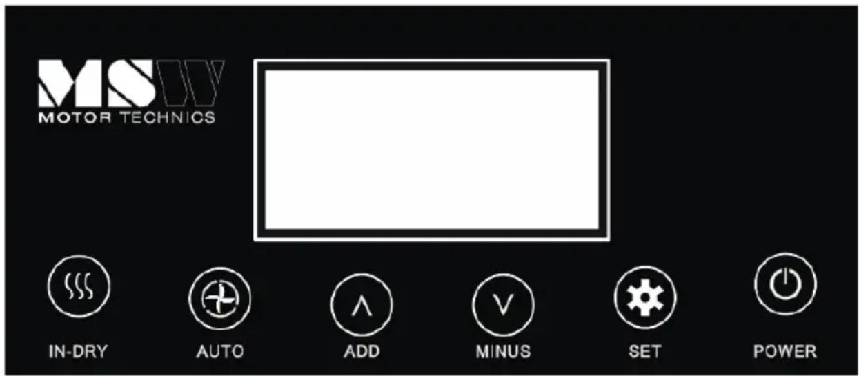 MSW DEH4090H - Kezelőpanel - 1