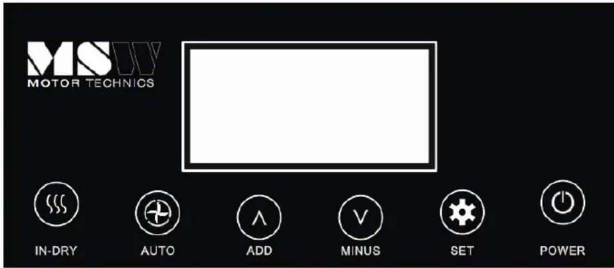 MSW DEH4090H - Panel de control - 1