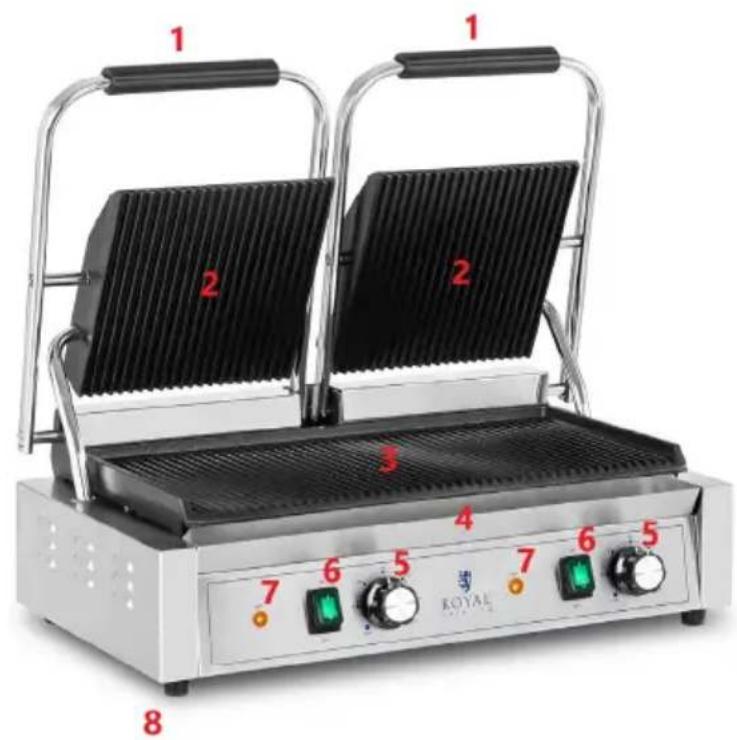 Royal Catering RCPKG-2200-M - Descrizione del dispositivo - 1