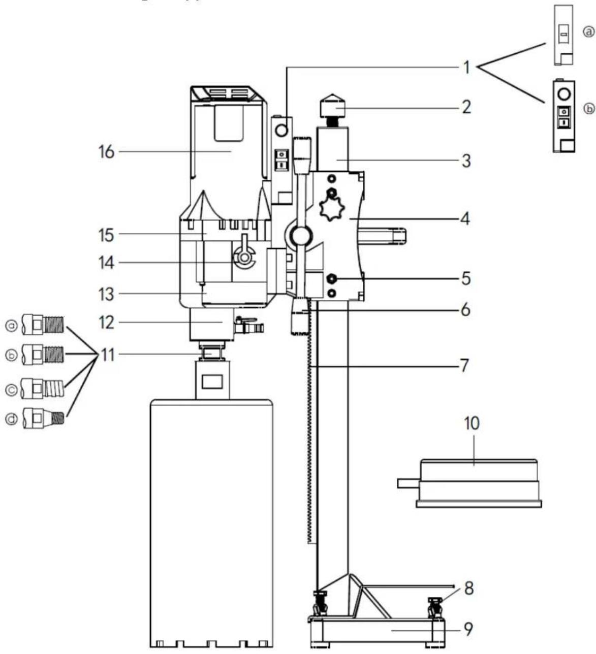 MSW DDM-A4250S - Beskrivning av apparaten - 1