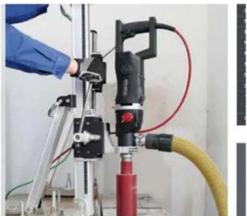 MSW CDM 2200D TITAN KIT - La fixation et le montage du moteur de forage et du support - 1