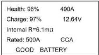 MSW BLT-2 - Battery test results: - 1