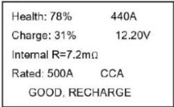 MSW BLT-2 - Batteritestresultat: - 2