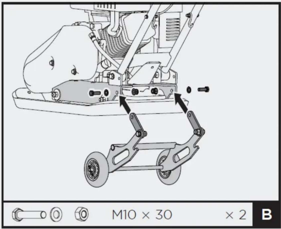 MSW FPLAT35 WMAX - Składane kółka (wyposażenie opcjonalne) - 1